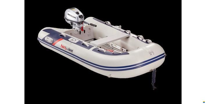 2,5m Schlauchboot T25SE3 Honwave Honda Motorschlauchboot mit LattenBoden  Motor und Zubehör optional aktuelles Modell der 4. Generation max.6PS, Luft- & Schlauchboot