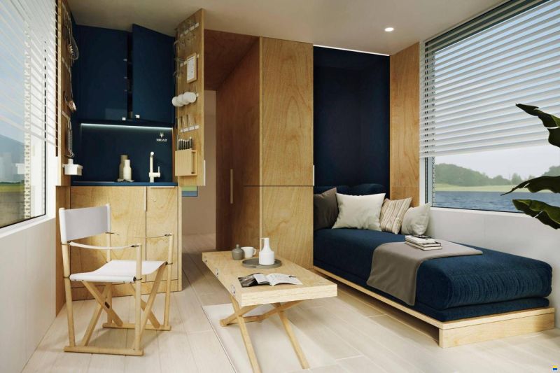 Houseboat MOAT Floating Hotel Room