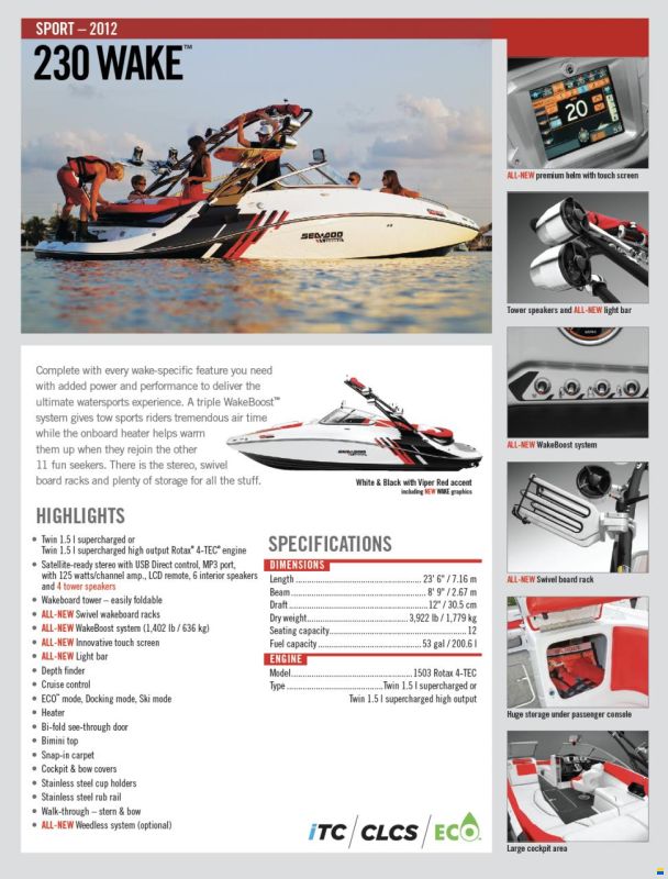 Sea-Doo 230 Wake