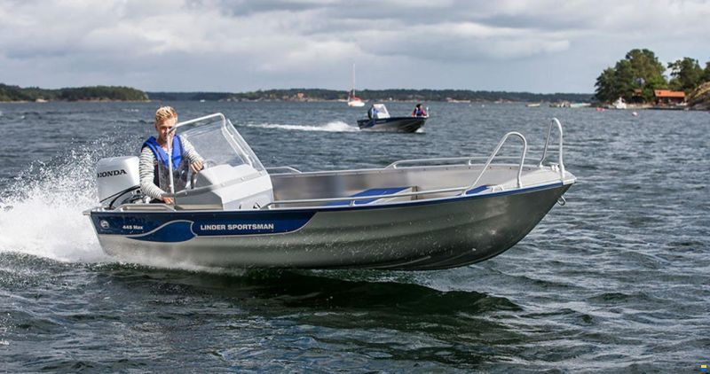 Linder Sportsman 445 MAX + Garmin 9" GPS blank