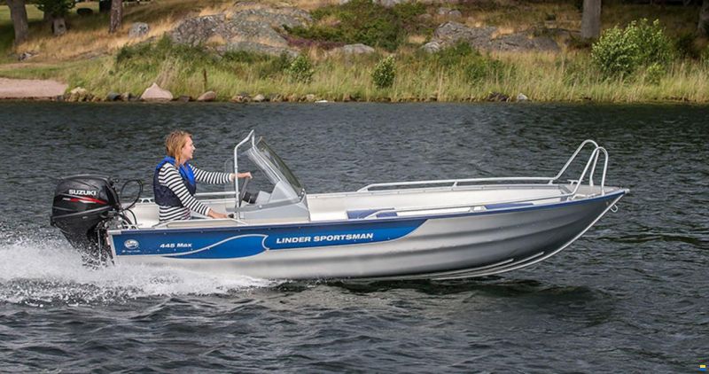 Linder Sportsman 445 MAX + Garmin 9" GPS blank