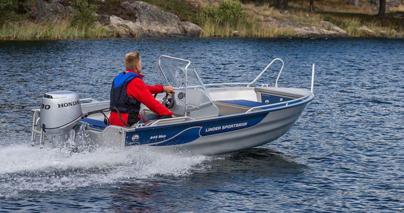 Linder Sportsman 445 MAX + Garmin 9" GPS blank