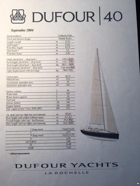 Dufour 40 Performance