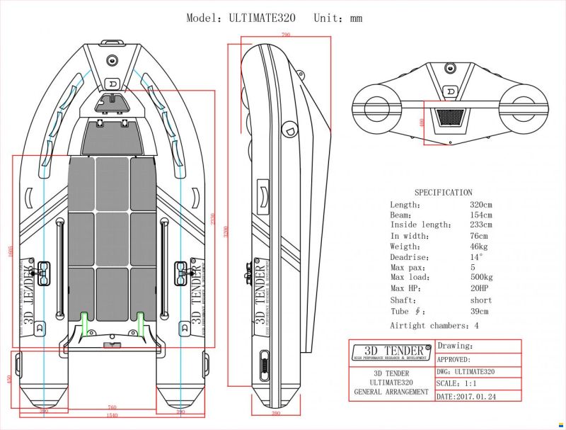 3D Tender Ultimate RIB UT 320