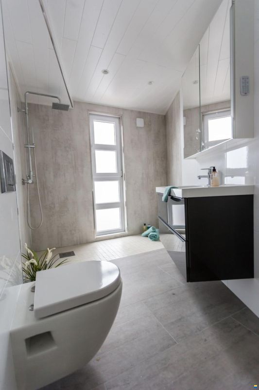 Grey Floating House Houseboat