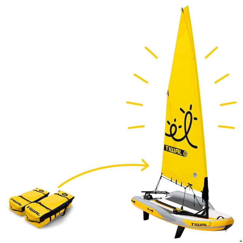 TIWAL 2 Yellow furling sail