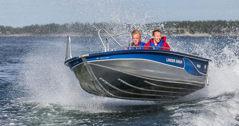 Linder Arkip 460 inkl.PreRigg.Yamaha+Garmin 9"