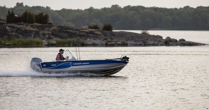 Linder Arkip 460 inkl.PreRigg.Yamaha+Garmin 9"