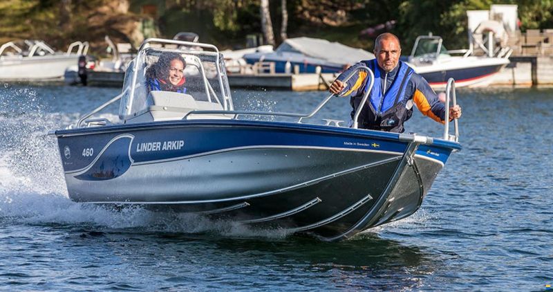 Linder Arkip 460 inkl.PreRigg.Yamaha+Garmin 9"