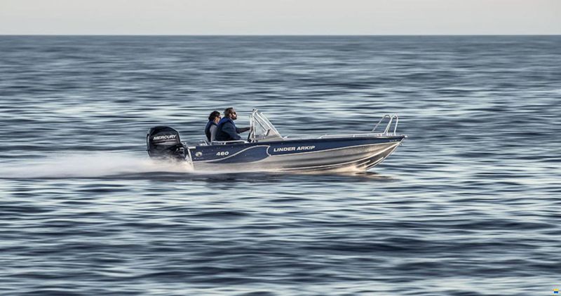 Linder Arkip 460 inkl.PreRigg.Yamaha+Garmin 9"