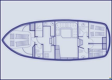 Holländische Stahlyacht BWS Cruiser 12.5