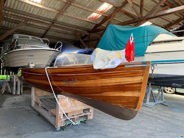 Classic Wooden Geneva Lake Boat