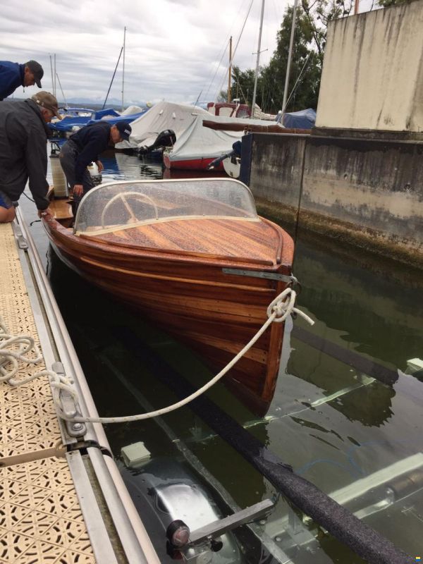 Classic Wooden Geneva Lake Boat