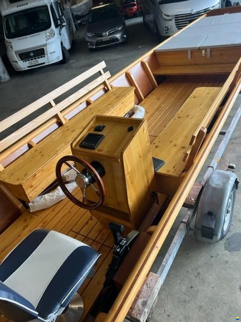 Witti Weidling Fährboot Mahagoni