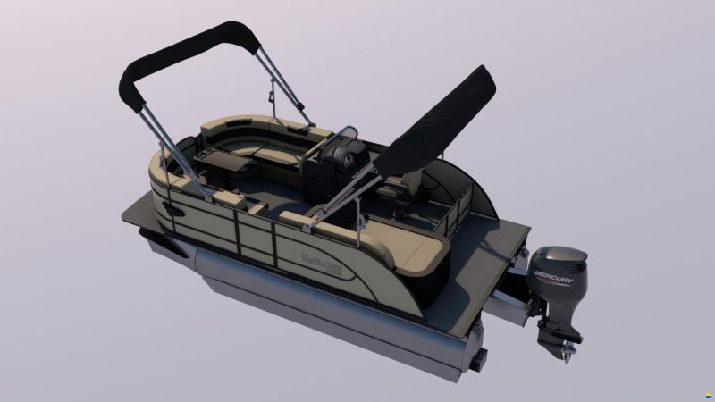 Old Lake Marine P19 Pontoon  ponton with Mercury F40 and