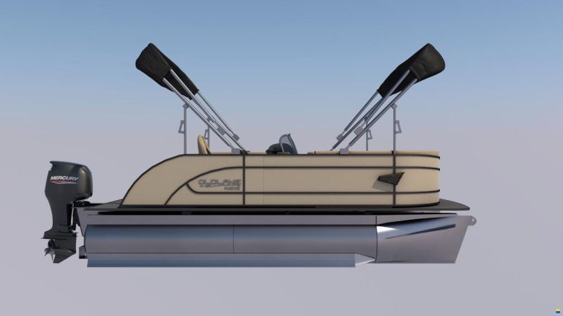 Old Lake Marine P19 Pontoon  ponton with Mercury F40 and