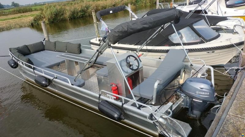 Spaarndammer aluminium platbodem 6.0 Jon