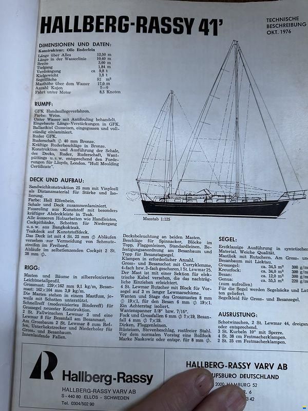 Hallberg-Rassy 41 Ketch