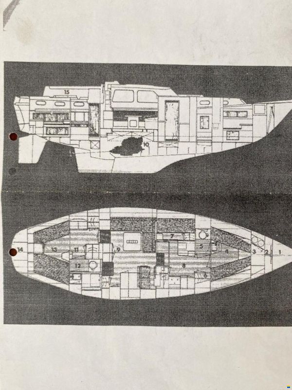 Finnrose 45 Deck saloon