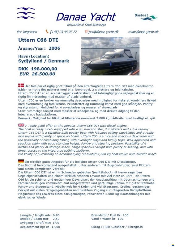 Uttern C66 DTI