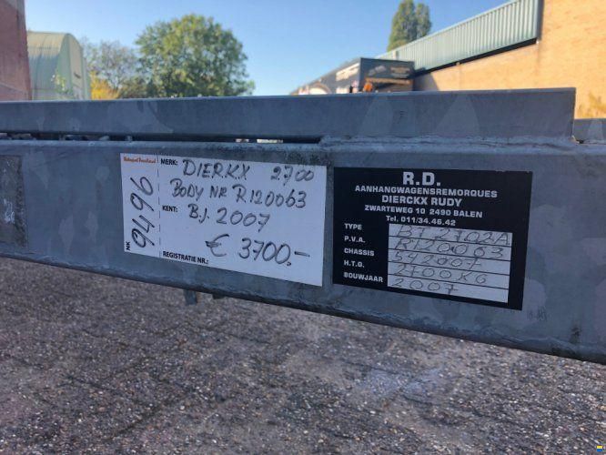 Stallingstrailer Dierkx 2700 2-asser