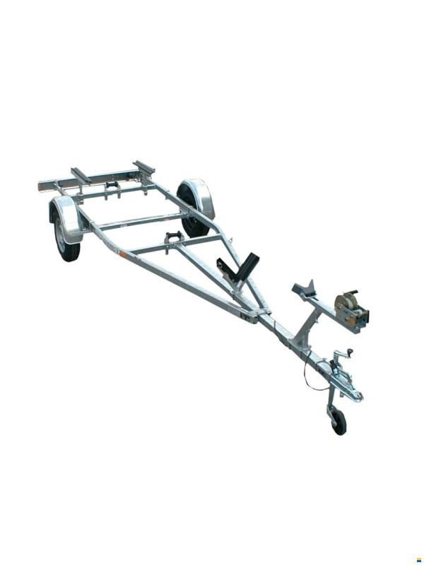 Harbeck 600kg Motorboottrailer - Kielrollen