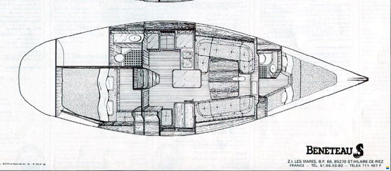 Beneteau First 405 (deep keel)