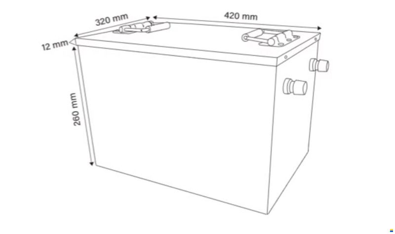 LiFePO4 Batterie - 48 V 100 Ah