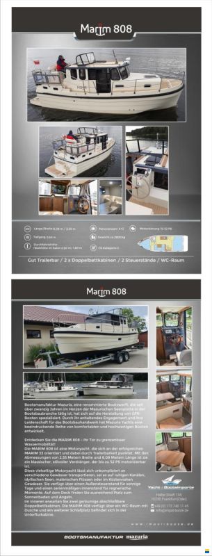 Masuria Yachts Marim 808
