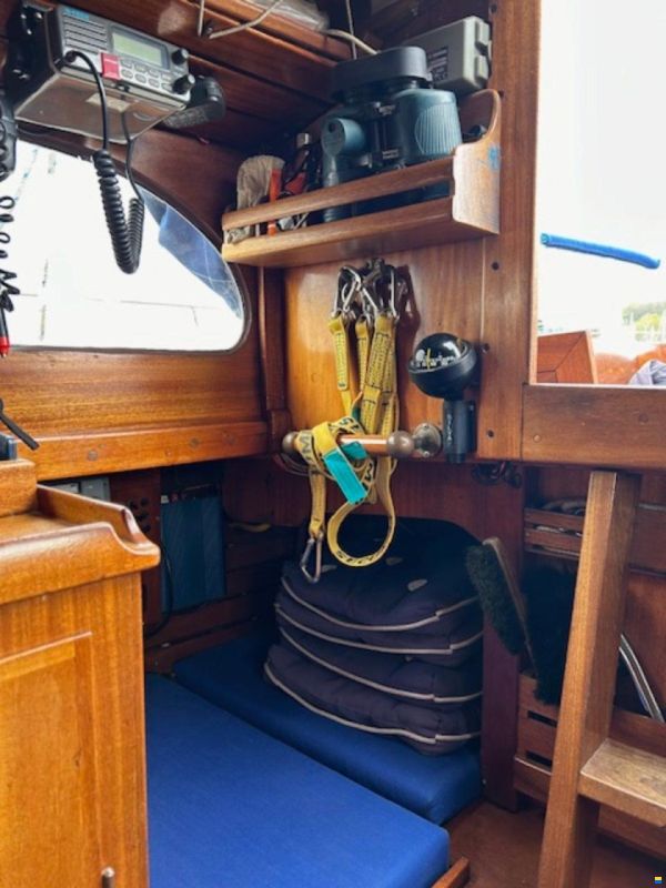 Klassische Holz Segelyacht