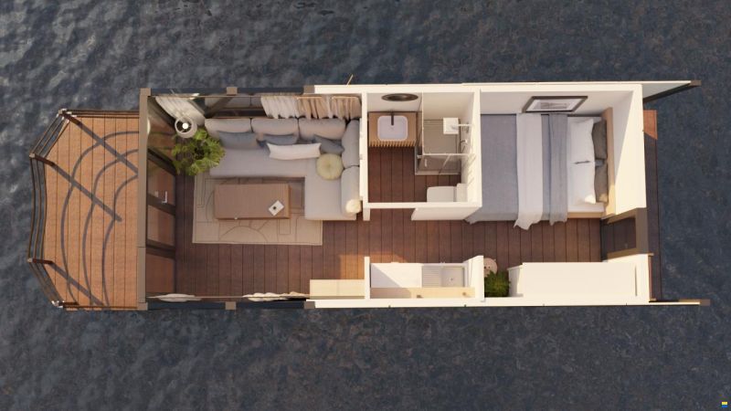 HOUSEBOAT SCHAB HB 9,3x3 (10x3)
