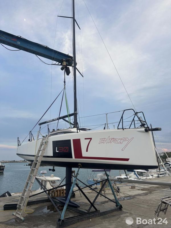 L30 One Design Harbeck trailer, Jefa autopilot, Victron