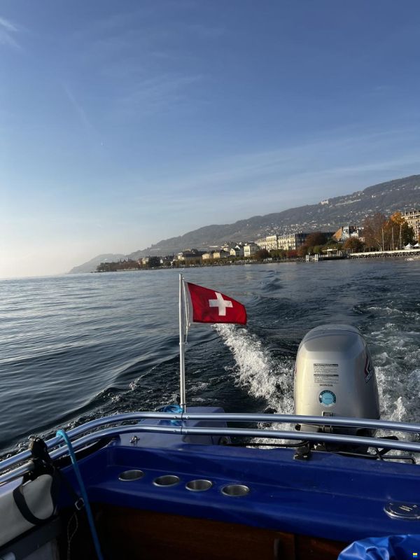 Schweizer Bateaux Magnifique petit canot moteur