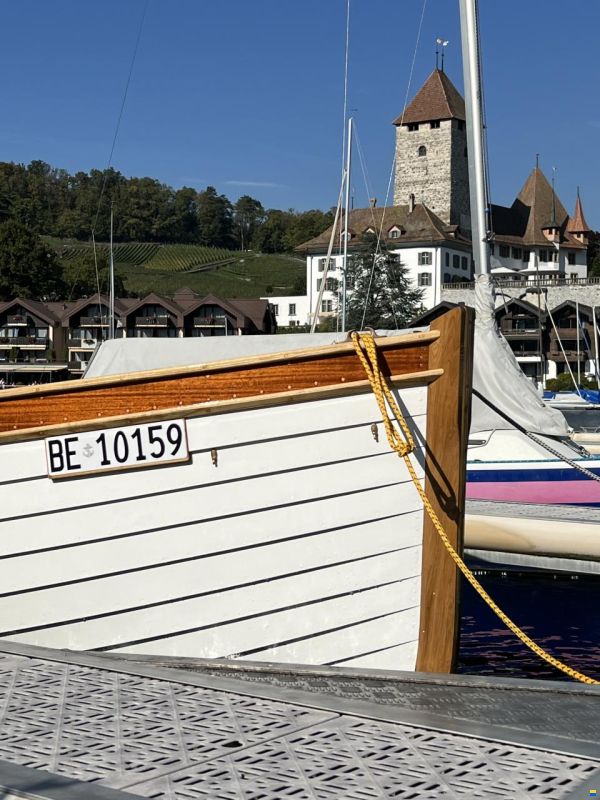 Klassisch gebautes Klinker Holzboot