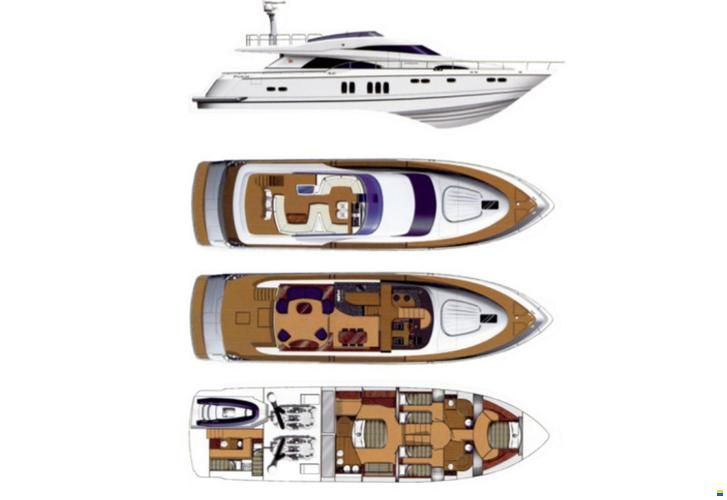 Fairline Squadron 74 custom