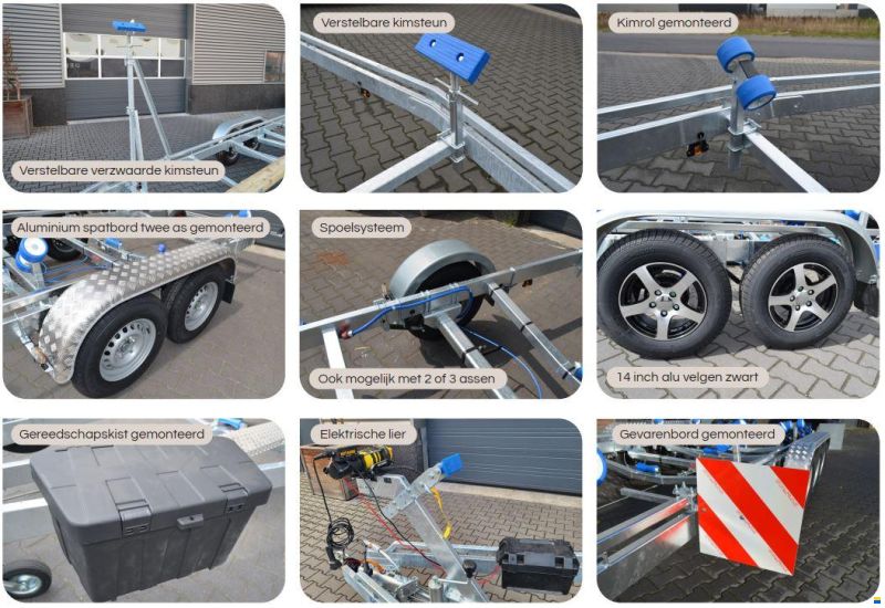 Vlemmix ZA TRAILER 3500 KG 3 X AS 1500 KG