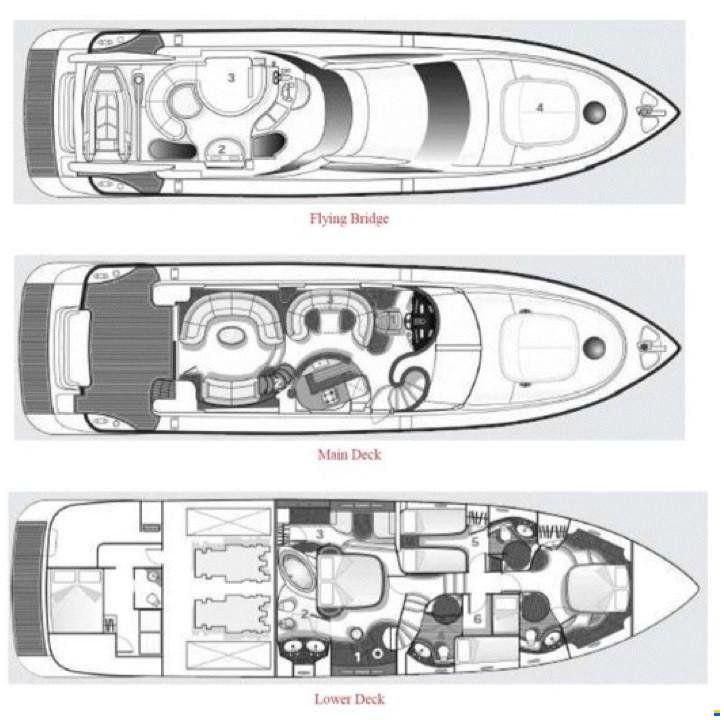 Azimut 68 EVO FLY - BJ. 2008 - 4 KAB.