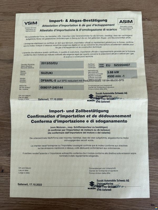 Suzuki DF8ARL-5 (8PS)