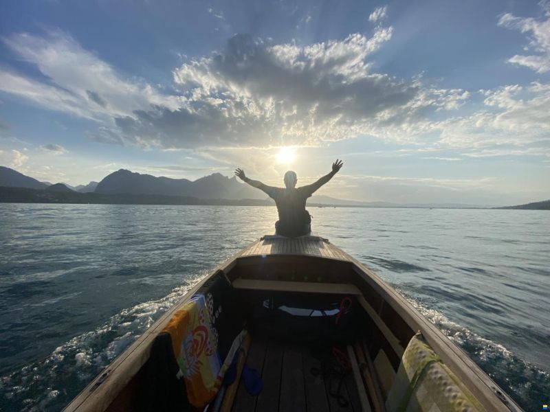 Holzboot in Weidlingsform-Matter Bootbau
