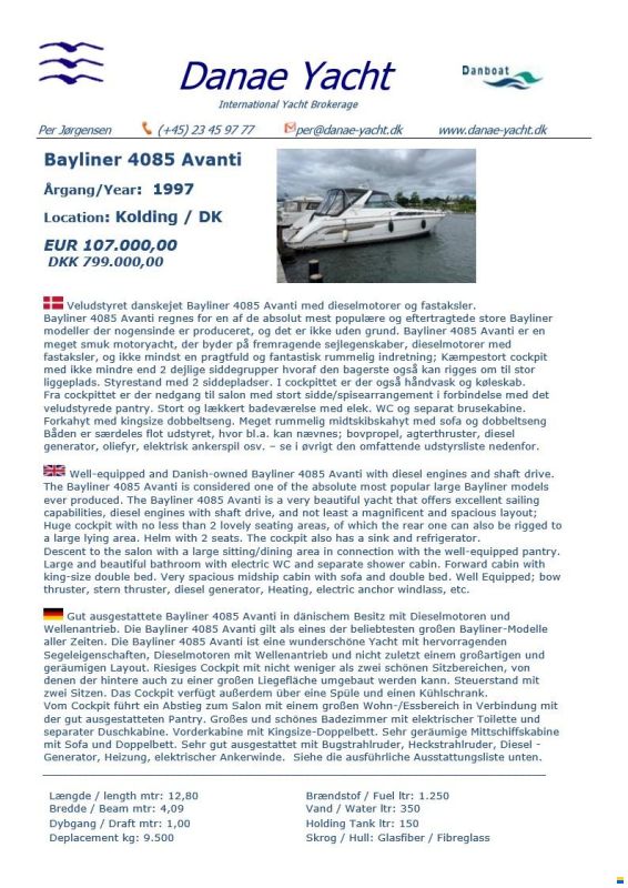 Bayliner 4085 Avanti