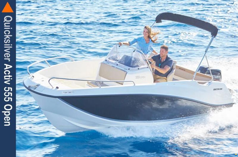 Quicksilver Activ 555 Open mit 80PS und Trailer
