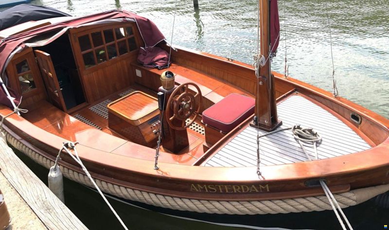 Scherpel Kajuitsloep Teak/ Mahonie