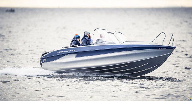 Linder Arkip 530 BR + Pre-Rigg.Yamaha+Garmin 9"