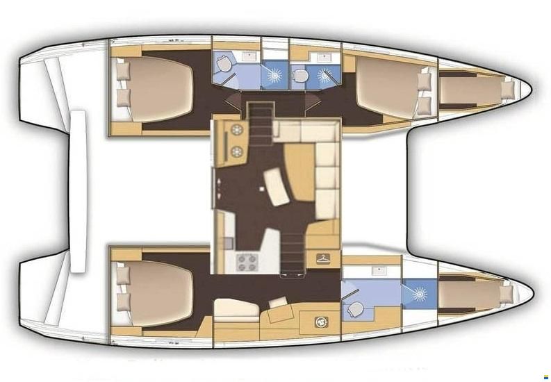 Lagoon 42 (3 cabins)