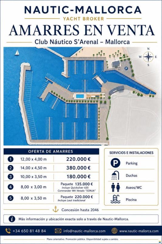 Hafenplatz 11 x 4m CNA Mallorca