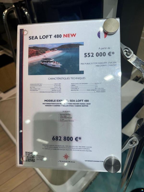 Jeanneau Sea Loft 480