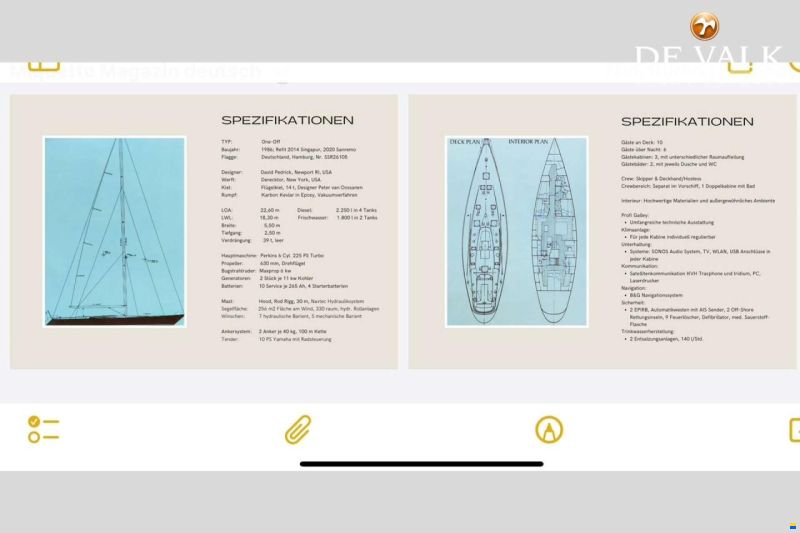 One Off Sailing Yacht 23M