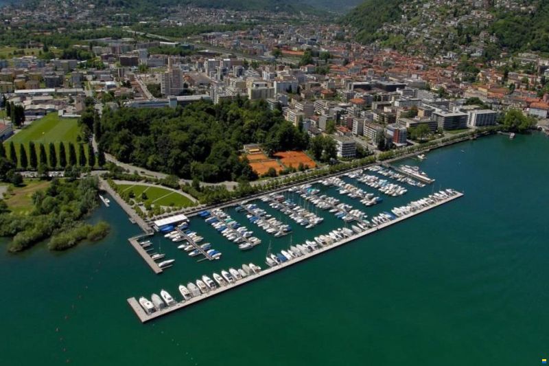 Hafenliegeplatz in Locarno
