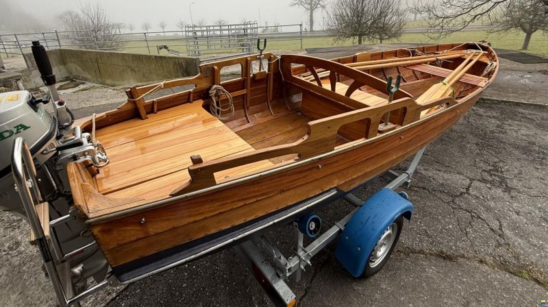 Nussbaumer Klinker Fischer- Ruderboot 1967