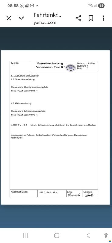Yachtwerft Berlin Ypton 22